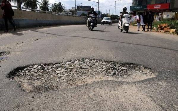 Roads of Bangalore, status where repairing actually needs. Source: State News Media