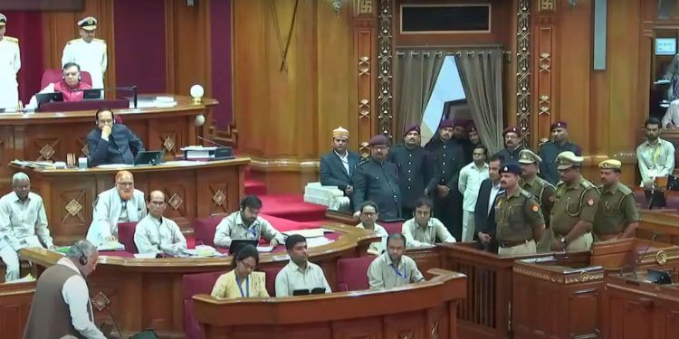 The Uttar Pradesh Legislative Assembly was turned into a court to punish police officers