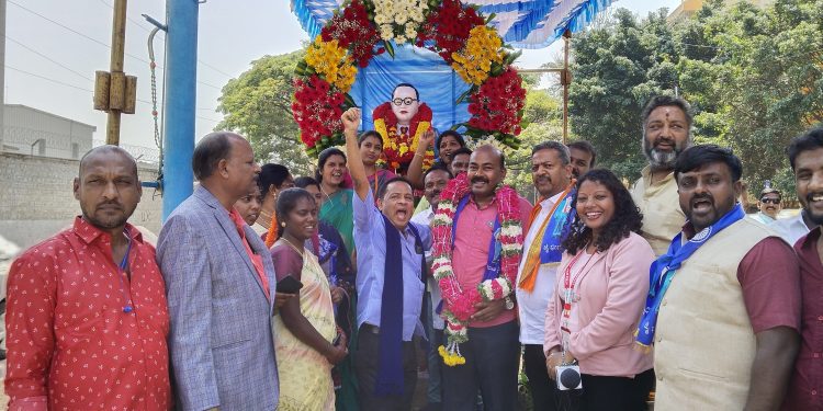 celebrated Babasaheb Ambedkar birth anniversary jeevan bhima nagar