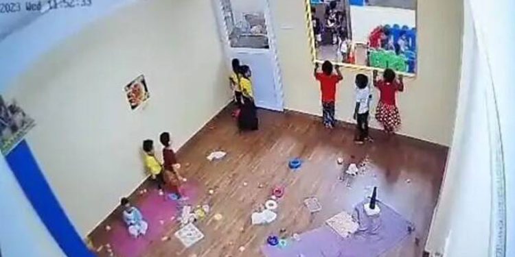 The shocking attack on a girl child by a young boy while the carers remained unaware.