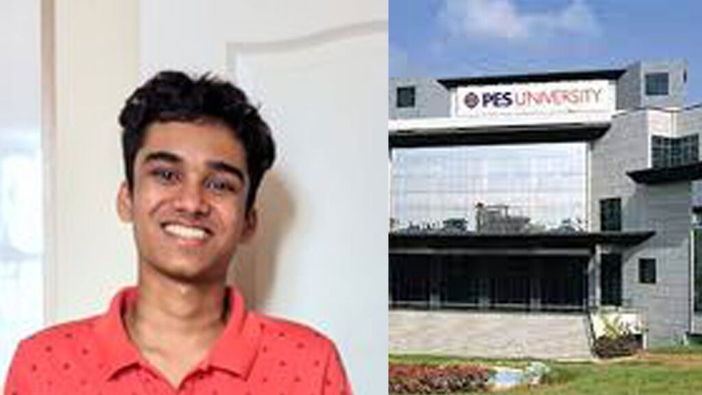 student Aditya Prabhu died PES University bengaluru