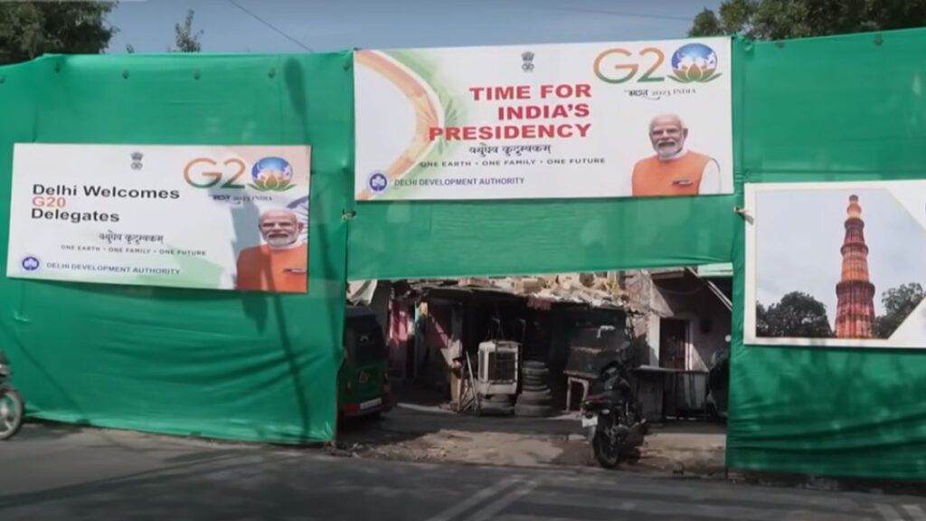 g20 hiding poor people and animals new delhi slums g20 summit viral videos social media Rahul Gandhi tweet on x