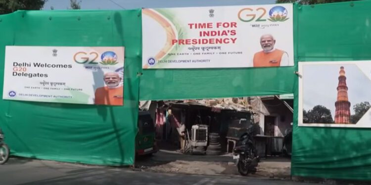 g20 hiding poor people and animals new delhi slums g20 summit viral videos social media Rahul Gandhi tweet on x
